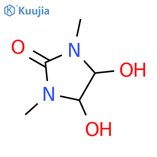 4,5-dihydroxy-1,3-dimethylimidazolidin-2-one structure