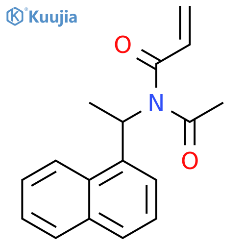 2-Propenamide, N-acetyl-N-[1-(1-naphthalenyl)ethyl]- structure