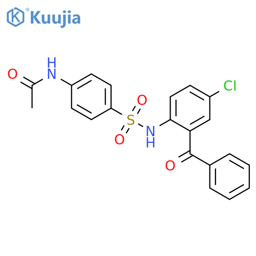 Acetamide, N-[4-[[(2-benzoyl-4-chlorophenyl)amino]sulfonyl]phenyl]- structure