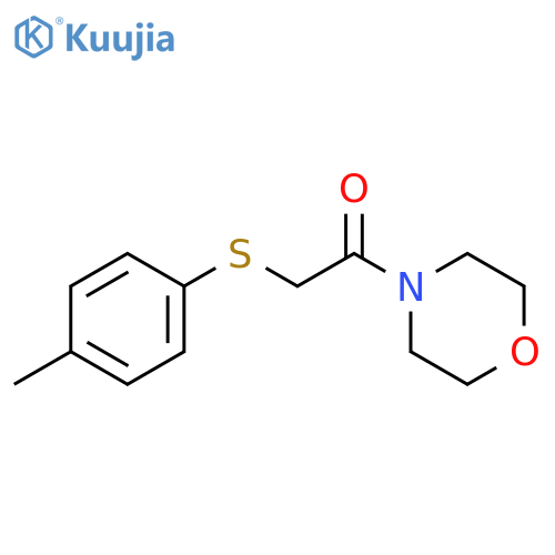 2-(4-methylphenyl)sulfanyl-1-(morpholin-4-yl)ethan-1-one structure