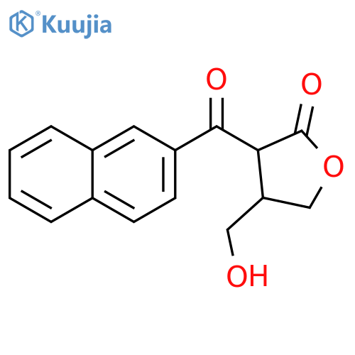 2(3H)-Furanone, dihydro-4-(hydroxymethyl)-3-(2-naphthalenylcarbonyl)- structure