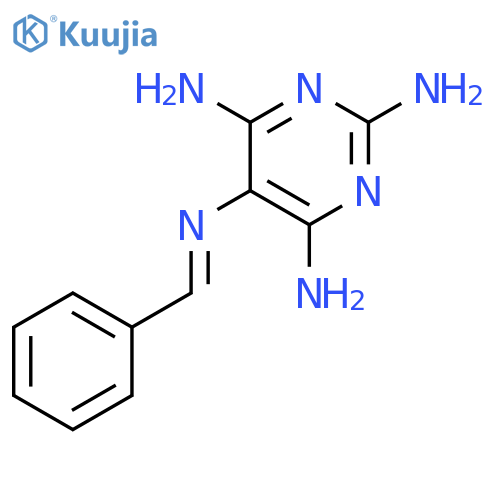 PYRIMIDINETETRAMINE, N5-(PHENYLMETHYLENE)- structure