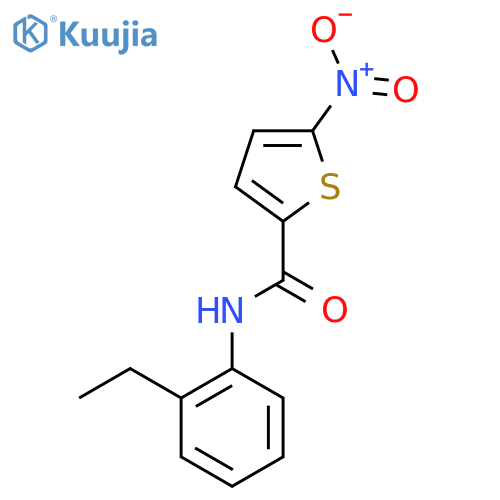 N-(2-ethylphenyl)-5-nitrothiophene-2-carboxamide structure