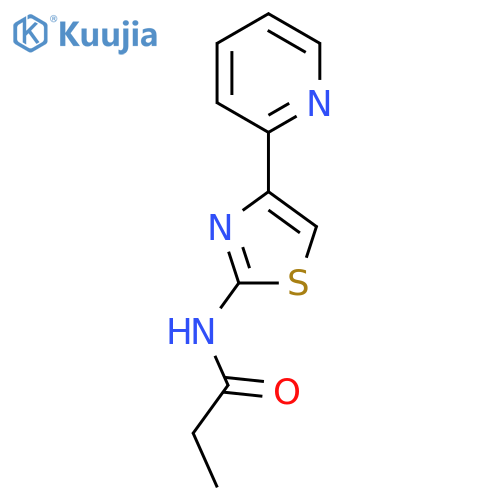 N-4-(pyridin-2-yl)-1,3-thiazol-2-ylpropanamide structure