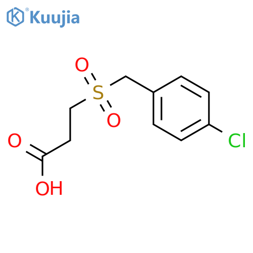 3-(4-Chloro-phenylmethanesulfonyl)-propionic acid structure