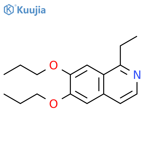 Isoquinoline, 1-ethyl-6,7-dipropoxy- structure
