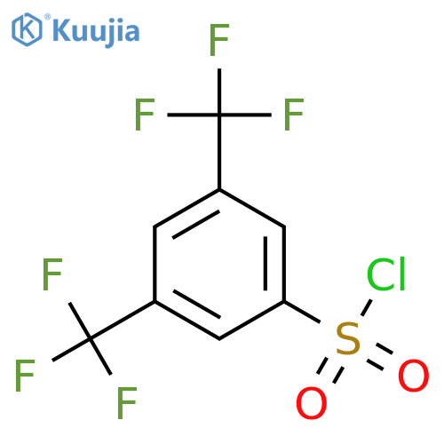 3,5-bis(trifluoromethyl)benzene-1-sulfonyl chloride structure