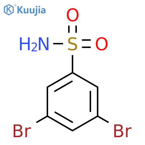 3,5-dibromobenzene-1-sulfonamide structure