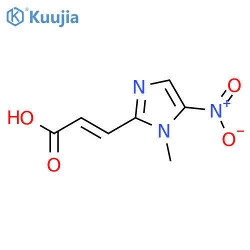2-Propenoic acid, 3-(1-methyl-5-nitro-1H-imidazol-2-yl)- structure