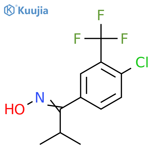 N-{1-[4-Chloro-3-(trifluoromethyl)phenyl]-2-methylpropylidene}hydroxylamine structure