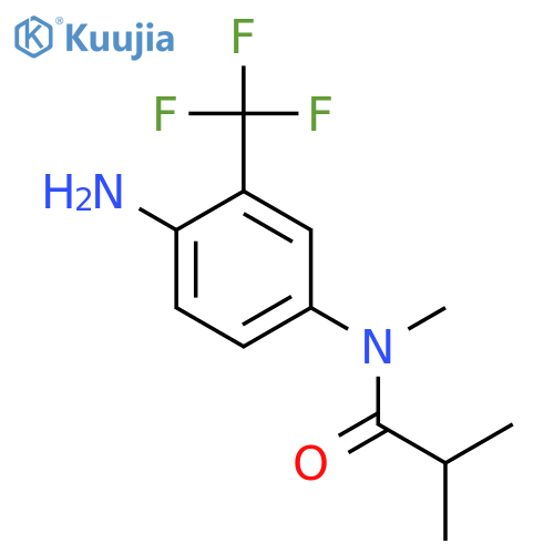 Propanamide, N-[4-amino-3-(trifluoromethyl)phenyl]-N,2-dimethyl- structure