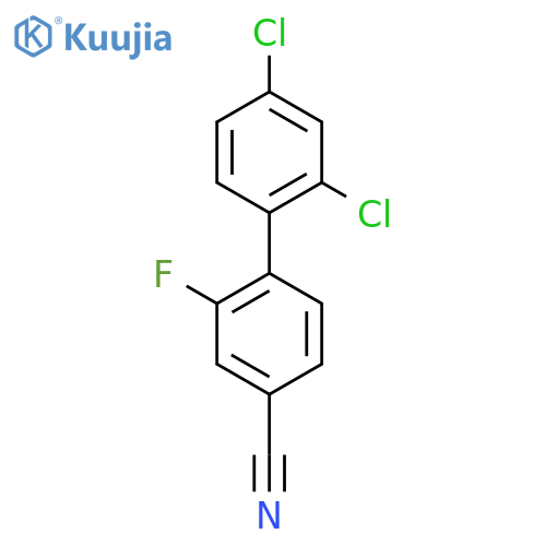 2',4'-Dichloro-2-fluoro-biphenyl-4-carbonitrile structure