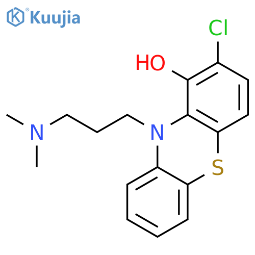 2-chloro-10-[3-(dimethylamino)propyl]-10H-phenothiazin-1-ol structure