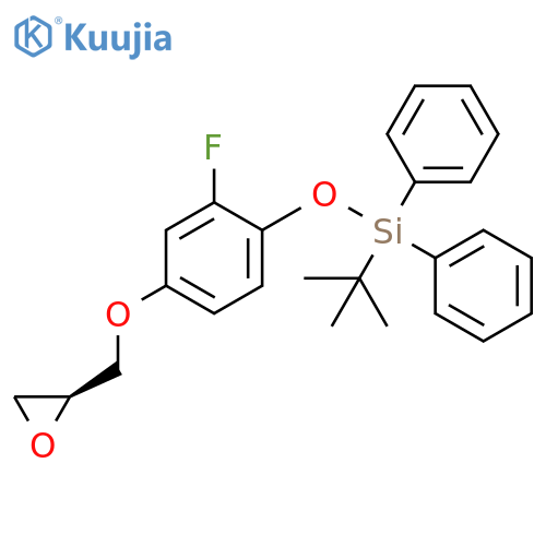 Silane,(1,1-dimethylethyl)[2-fluoro-4-[(2S)-oxiranylmethoxy]phenoxy]diphenyl- structure
