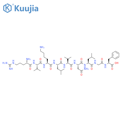 L-Phenylalanine,L-arginyl-L-valyl-L-lysyl-L-leucyl-L-valyl-L-asparaginyl-L-leucylglycyl- structure