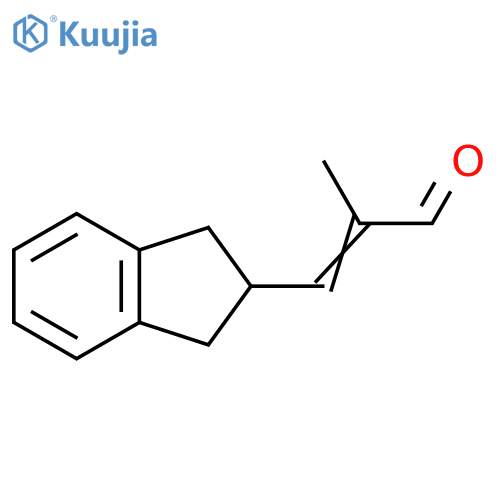 2-Propenal, 3-(2,3-dihydro-1H-inden-2-yl)-2-methyl- structure