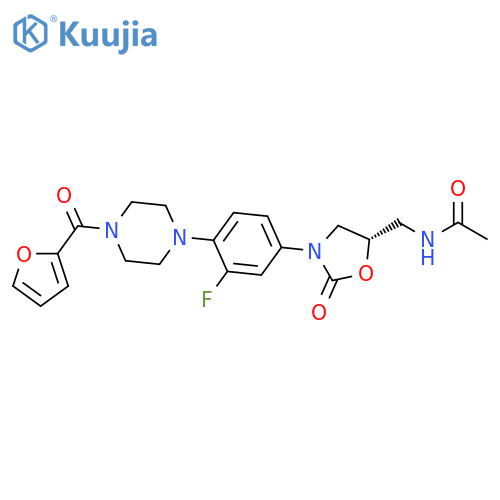 Acetamide,N-[[(5S)-3-[3-fluoro-4-[4-(2-furanylcarbonyl)-1-piperazinyl]phenyl]-2-oxo-5-oxazolidinyl]methyl]- structure