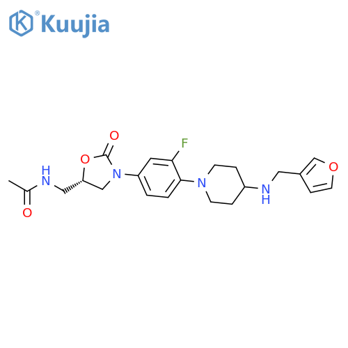 Acetamide,N-[[(5S)-3-[3-fluoro-4-[4-(3-furanylmethylamino)-1-piperidinyl]phenyl]-2-oxo-5-oxazolidinyl]methyl]- structure