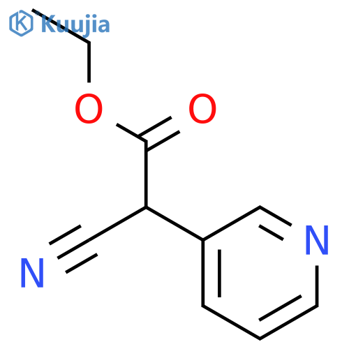 ethyl 2-cyano-2-(3-pyridyl)acetate structure