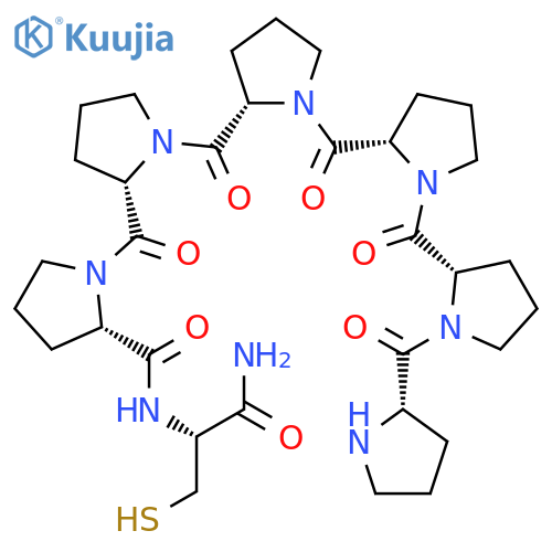 L-Cysteinamide, L-prolyl-L-prolyl-L-prolyl-L-prolyl-L-prolyl-L-prolyl- structure