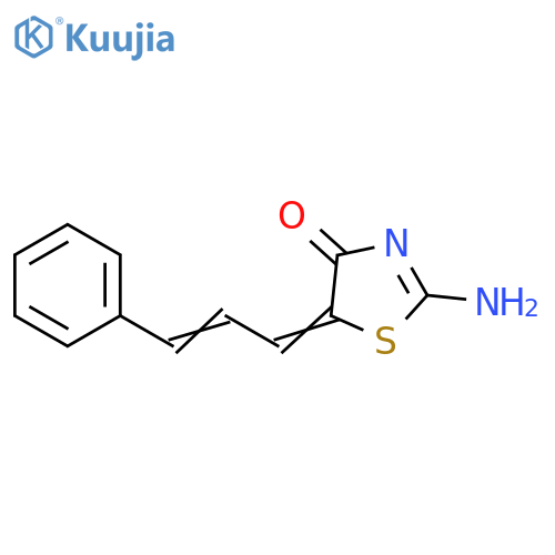 4(5H)-Thiazolone, 2-amino-5-(3-phenyl-2-propenylidene)- structure