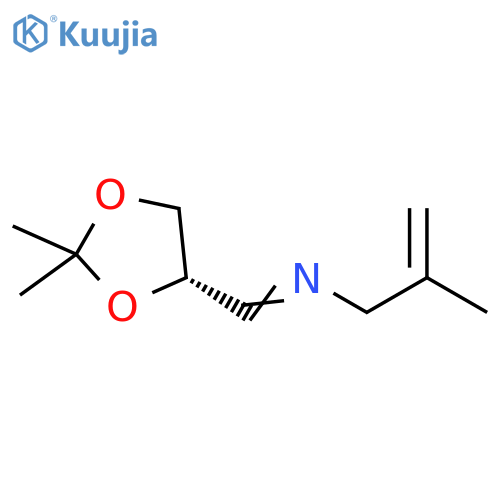 2-Propen-1-amine,N-[[(4S)-2,2-dimethyl-1,3-dioxolan-4-yl]methylene]-2-methyl- structure