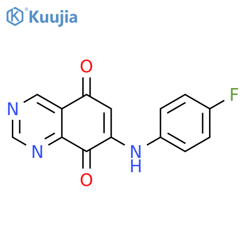 5,8-Quinazolinedione, 7-[(4-fluorophenyl)amino]- structure