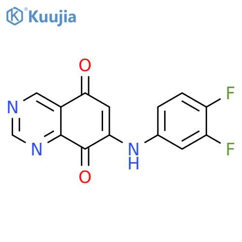 5,8-Quinazolinedione, 7-[(3,4-difluorophenyl)amino]- structure