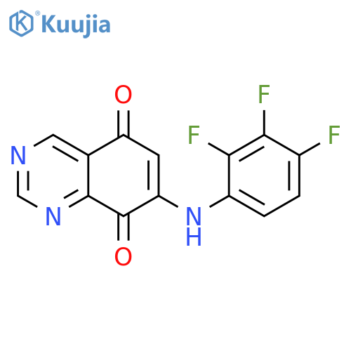5,8-Quinazolinedione, 7-[(2,3,4-trifluorophenyl)amino]- structure