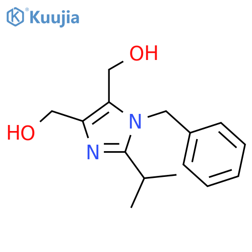 [1-benzyl-5-(hydroxymethyl)-2-propan-2-ylimidazol-4-yl]methanol structure