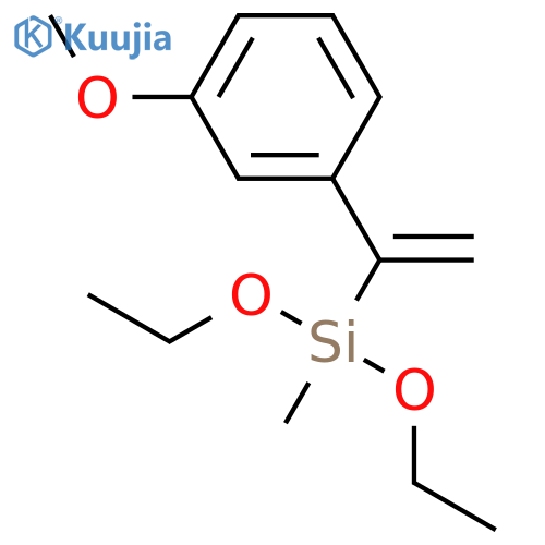 Silane, diethoxy[1-(3-methoxyphenyl)ethenyl]methyl- structure