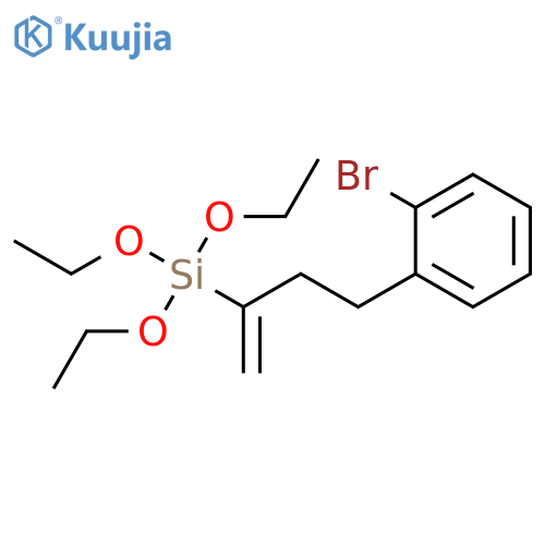 Silane, [3-(2-bromophenyl)-1-methylenepropyl]triethoxy- structure