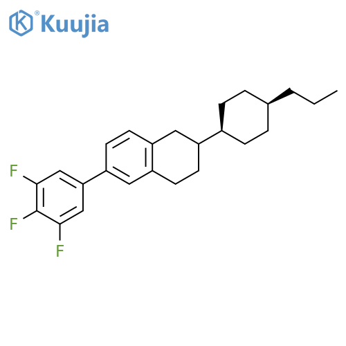 Naphthalene,1,2,3,4-tetrahydro-2-(cis-4-propylcyclohexyl)-6-(3,4,5-trifluorophenyl)- structure