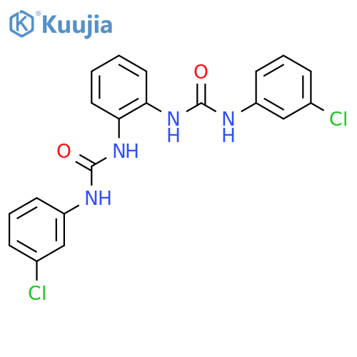 1-(3-chlorophenyl)-3-[2-[(3-chlorophenyl)carbamoylamino]phenyl]urea structure