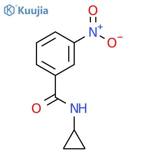 N-cyclopropyl-3-nitrobenzamide structure