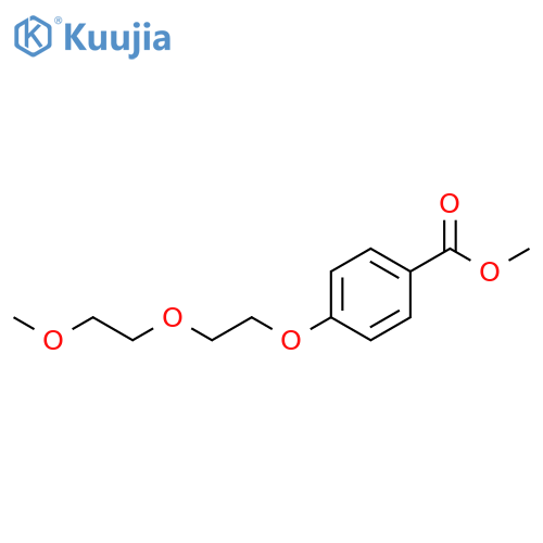 Benzoic acid, 4-[2-(2-methoxyethoxy)ethoxy]-, methyl ester structure