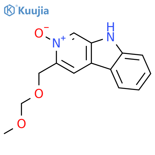 9H-PYRIDO[3,4-B]INDOLE, 3-[(METHOXYMETHOXY)METHYL]-, 2-OXIDE structure