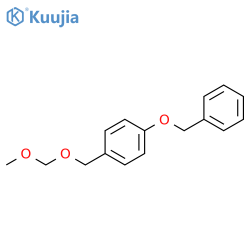 Benzene, 1-[(methoxymethoxy)methyl]-4-(phenylmethoxy)- structure