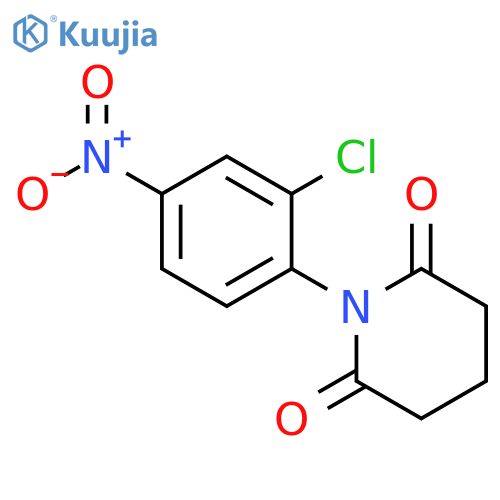 2,6-Piperidinedione, 1-(2-chloro-4-nitrophenyl)- structure