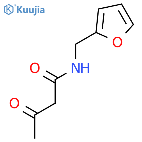 N-(2-furylmethyl)-3-oxobutanamide structure