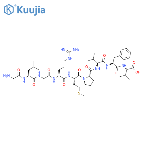 L-Valine,glycyl-L-leucylglycyl-L-arginyl-L-methionyl-L-prolyl-L-valyl-L-phenylalanyl- structure