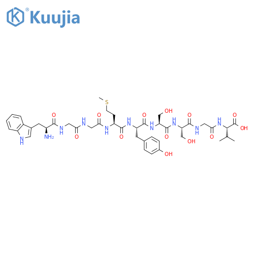 L-Valine,L-tryptophylglycylglycyl-L-methionyl-L-tyrosyl-L-seryl-L-serylglycyl- structure