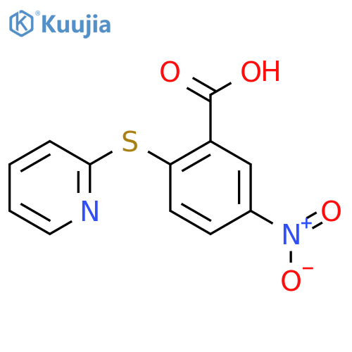 5-Nitro-2-(pyridin-2-ylthio)benzoic acid structure
