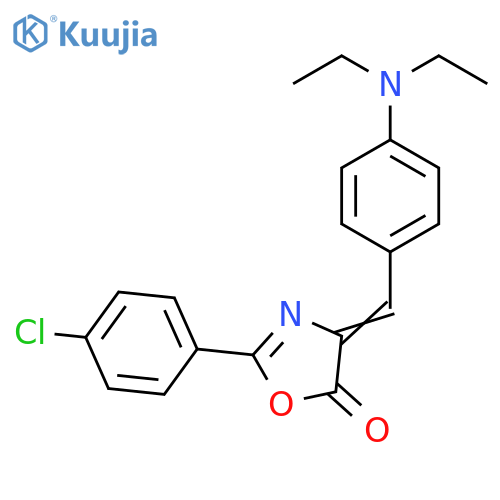 5(4H)-Oxazolone,2-(4-chlorophenyl)-4-[[4-(diethylamino)phenyl]methylene]- structure