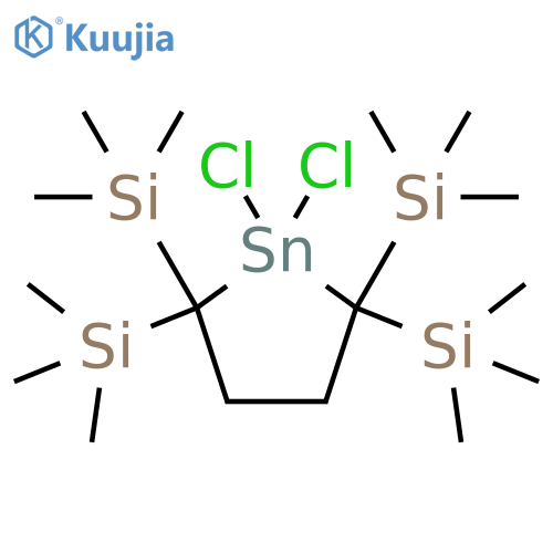 Silane, (1,1-dichloro-2,5-stannolanediylidene)tetrakis[trimethyl- structure