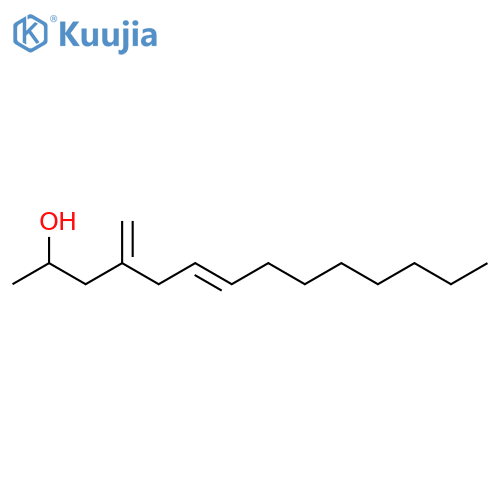 6-Tetradecen-2-ol, 4-methylene-, (6E)- structure