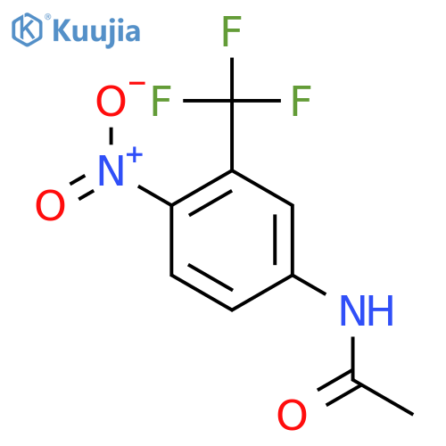 4’-Nitro-3’-(trifluoromethyl)acetanilide structure