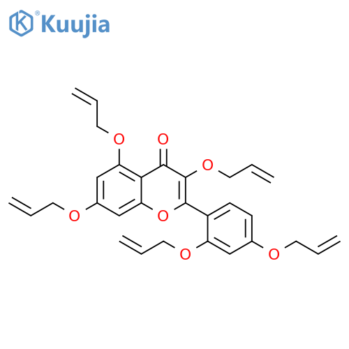 4H-1-Benzopyran-4-one,2-[2,4-bis(2-propenyloxy)phenyl]-3,5,7-tris(2-propenyloxy)- structure