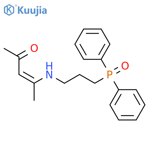 3-Penten-2-one, 4-[[3-(diphenylphosphinyl)propyl]amino]-, (3Z)- structure
