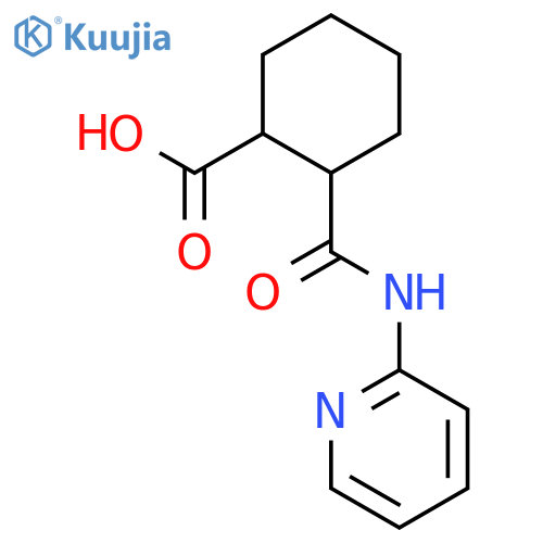 Cyclohexanecarboxylicacid, 2-[(2-pyridinylamino)carbonyl]- structure
